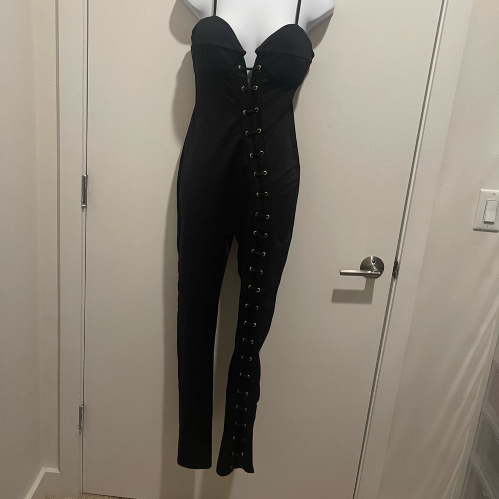 Black Cutout Jumpsuit